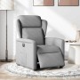 Sillón reclinable eléctrico tela gris claro en Sillones | Comprar online en Foru.es