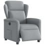 Sillón reclinable eléctrico tela gris claro en Sillones | Comprar online en Foru.es