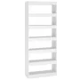 Estantería/divisor madera de ingeniería blanco 80x30x198 cm de vidaXL, Librerías y estanterías - Ref: Foro24-811727, Precio: ...