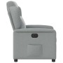 Sillón reclinable eléctrico tela gris claro en Sillones | Comprar online en Foru.es