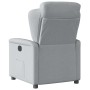 Sillón reclinable eléctrico tela gris claro en Sillones | Comprar online en Foru.es
