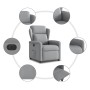 Sillón reclinable eléctrico tela gris claro en Sillones | Comprar online en Foru.es