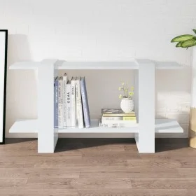 Estantería madera contrachapada blanco 100x30x51 cm de vidaXL, Librerías y estanterías - Ref: Foro24-811556, Precio: 28,54 €,...