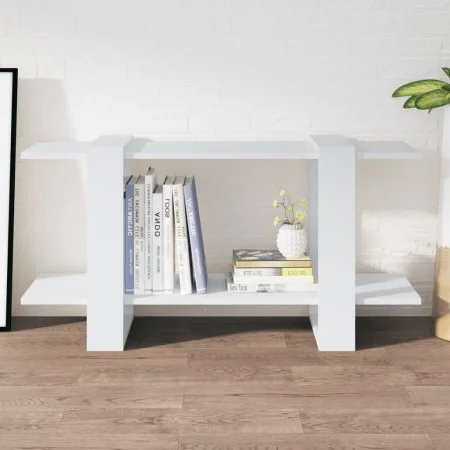 Estantería madera contrachapada blanco 100x30x51 cm de vidaXL, Librerías y estanterías - Ref: Foro24-811556, Precio: 28,54 €,...