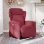 Sillón reclinable eléctrico tela rojo tinto en Sillones | Comprar online en Foru.es