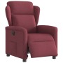 Sillón reclinable eléctrico tela rojo tinto en Sillones | Comprar online en Foru.es