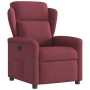 Sillón reclinable eléctrico tela rojo tinto en Sillones | Comprar online en Foru.es