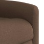 Sillón reclinable eléctrico de tela marrón en Sillones | Comprar online en Foru.es