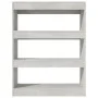 Estantería madera contrachapada gris hormigón 80x30x103 cm de vidaXL, Librerías y estanterías - Ref: Foro24-811704, Precio: 4...