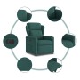 Sillón reclinable eléctrico tela verde oscuro en Sillones | Comprar online en Foru.es