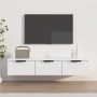 Armario de pared madera de ingeniería blanco 102x30x20 cm de vidaXL, Estantes y estanterías - Ref: Foro24-811403, Precio: 67,...
