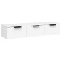 Armario de pared madera de ingeniería blanco 102x30x20 cm de vidaXL, Estantes y estanterías - Ref: Foro24-811403, Precio: 67,...