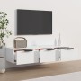 Armario de pared madera de ingeniería blanco 102x30x20 cm de vidaXL, Estantes y estanterías - Ref: Foro24-811403, Precio: 67,...