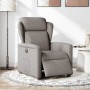 Sillón reclinable eléctrico tela gris taupé en Sillones | Comprar online en Foru.es