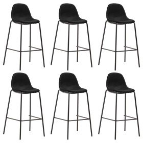Taburetes de cocina 6 unidades tela negro en Taburetes de cocina | Comprar online en Foru.es
