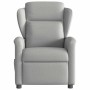Sillón reclinable eléctrico de tela gris nube en Sillones | Comprar online en Foru.es