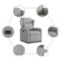 Sillón reclinable eléctrico de tela gris nube en Sillones | Comprar online en Foru.es