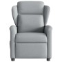 Sillón reclinable de masaje eléctrico tela gris claro en Sillones | Comprar online en Foru.es