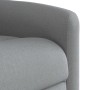 Sillón reclinable de masaje eléctrico tela gris claro en Sillones | Comprar online en Foru.es