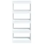 Estantería/divisor madera contrachapada blanco 60x30x135 cm de vidaXL, Librerías y estanterías - Ref: Foro24-811664, Precio: ...