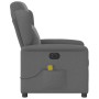Sillón reclinable de masaje eléctrico tela gris oscuro en Sillones | Comprar online en Foru.es