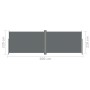 Toldo lateral retráctil antracita 220x600 cm de vidaXL, Sombrillas - Ref: Foro24-318014, Precio: 169,88 €, Descuento: %