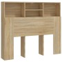 Mueble cabecero color roble Sonoma 120x19x103,5 cm de vidaXL, Cabeceros y pies de cama - Ref: Foro24-811856, Precio: 56,12 €,...