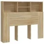 Mueble cabecero color roble Sonoma 120x19x103,5 cm de vidaXL, Cabeceros y pies de cama - Ref: Foro24-811856, Precio: 53,70 €,...
