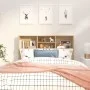 Mueble cabecero color roble Sonoma 120x19x103,5 cm de vidaXL, Cabeceros y pies de cama - Ref: Foro24-811856, Precio: 53,70 €,...