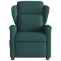 Sillón reclinable de masaje eléctrico tela verde oscuro en Sillones | Comprar online en Foru.es