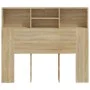 Mueble cabecero color roble Sonoma 120x19x103,5 cm de vidaXL, Cabeceros y pies de cama - Ref: Foro24-811856, Precio: 53,70 €,...