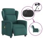 Sillón reclinable de masaje eléctrico tela verde oscuro en Sillones | Comprar online en Foru.es