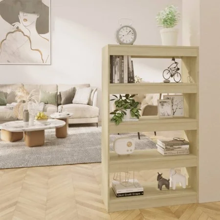Sonoma oak engineered wood shelf/divider 80x30x135 cm by vidaXL, Bookcases and shelves - Ref: Foro24-811712, Price: 70,88 €, ...