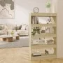 Sonoma oak engineered wood shelf/divider 80x30x135 cm by vidaXL, Bookcases and shelves - Ref: Foro24-811712, Price: 70,88 €, ...