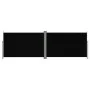 Toldo lateral retráctil negro 200x600 cm de vidaXL, Sombrillas - Ref: Foro24-318006, Precio: 80,56 €, Descuento: %