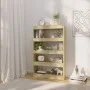 Sonoma oak engineered wood shelf/divider 80x30x135 cm by vidaXL, Bookcases and shelves - Ref: Foro24-811712, Price: 70,88 €, ...