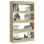 Sonoma oak engineered wood shelf/divider 80x30x135 cm by vidaXL, Bookcases and shelves - Ref: Foro24-811712, Price: 70,88 €, ...