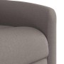 Sillón reclinable de masaje eléctrico tela gris taupe en Sillones | Comprar online en Foru.es