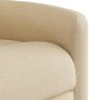 Sillón reclinable de masaje eléctrico tela color crema en Sillones | Comprar online en Foru.es