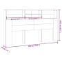 Mueble cabecero gris hormigón 180x19x103,5 cm de vidaXL, Cabeceros y pies de cama - Ref: Foro24-811884, Precio: 77,29 €, Desc...