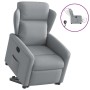 Sillón reclinable elevable de tela gris claro en Sillones | Comprar online en Foru.es