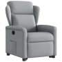 Sillón reclinable elevable de tela gris claro en Sillones | Comprar online en Foru.es