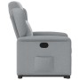 Sillón reclinable elevable de tela gris claro en Sillones | Comprar online en Foru.es