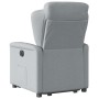 Sillón reclinable elevable de tela gris claro en Sillones | Comprar online en Foru.es