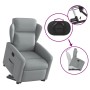 Sillón reclinable elevable de tela gris claro en Sillones | Comprar online en Foru.es