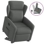 Sillón reclinable elevable de tela gris oscuro en Sillones | Comprar online en Foru.es