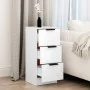 Aparador de madera contrachapada blanco 30x30x70 cm de vidaXL, Aparadores - Ref: Foro24-811151, Precio: 56,75 €, Descuento: %