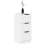Aparador de madera contrachapada blanco 30x30x70 cm de vidaXL, Aparadores - Ref: Foro24-811151, Precio: 57,70 €, Descuento: %