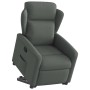 Sillón reclinable elevable de tela gris oscuro en Sillones | Comprar online en Foru.es