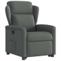 Sillón reclinable elevable de tela gris oscuro en Sillones | Comprar online en Foru.es